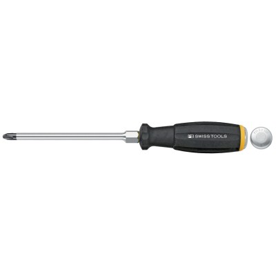 PB Swiss Tools 8193.D 1-80 SwissGrip Schraubendreher mit Schlagkappe Phillips gre PH1