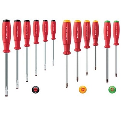 PB Swiss Tools 8249 SwissGrip Schraubendrehersatz, 12-teilig