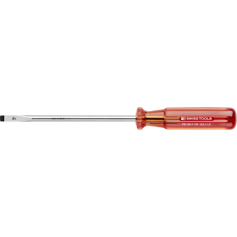 PB Swiss Tools 100.4-140 Classic Schraubendreher, Schlitz Gre 4