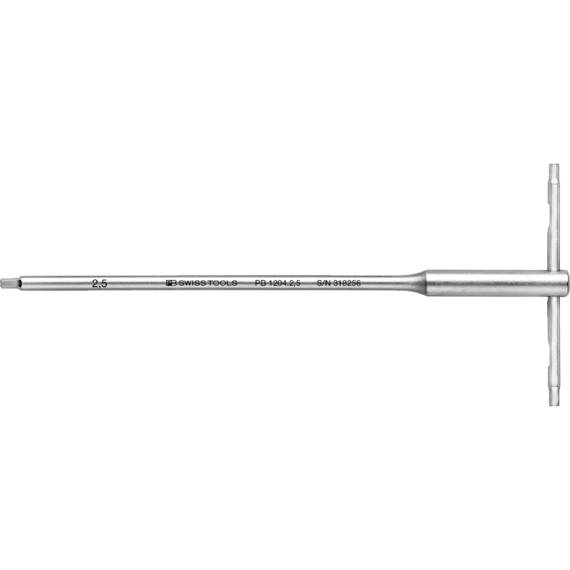 PB Swiss Tools 1204.2,5 Schraubendreher mit T-Griff, Inbus, 2,5 mm