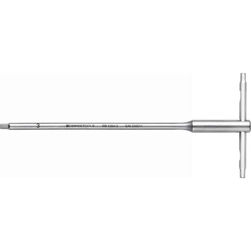 PB Swiss Tools 1204.3 Schraubendreher mit T-Griff, Inbus, 3 mm