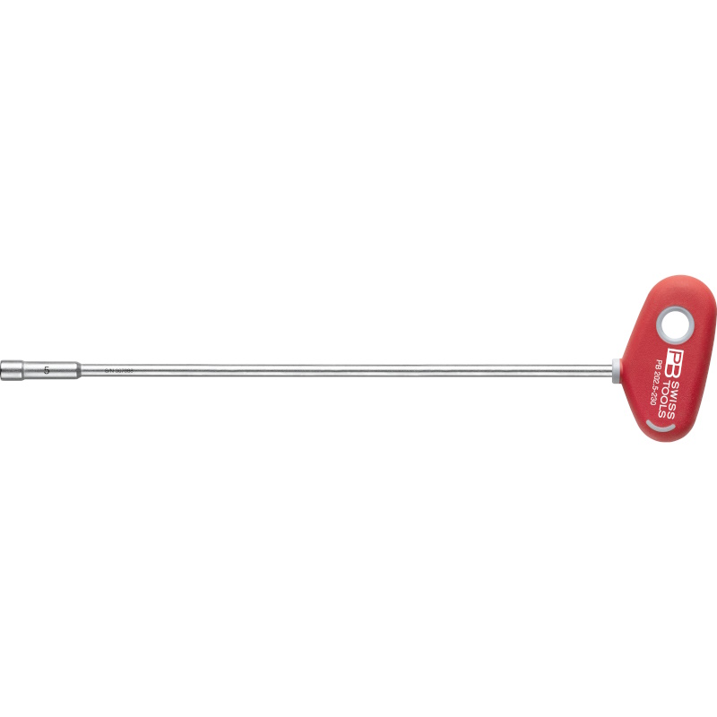 PB Swiss Tools 202.4,5-135 Steckschlssel-Schraubendreher mit T-Griff, 4,5 mm