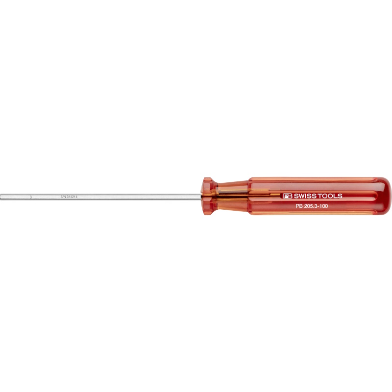 PB Swiss Tools 205.3-100 Classic Schraubendreher, Inbus 3 mm