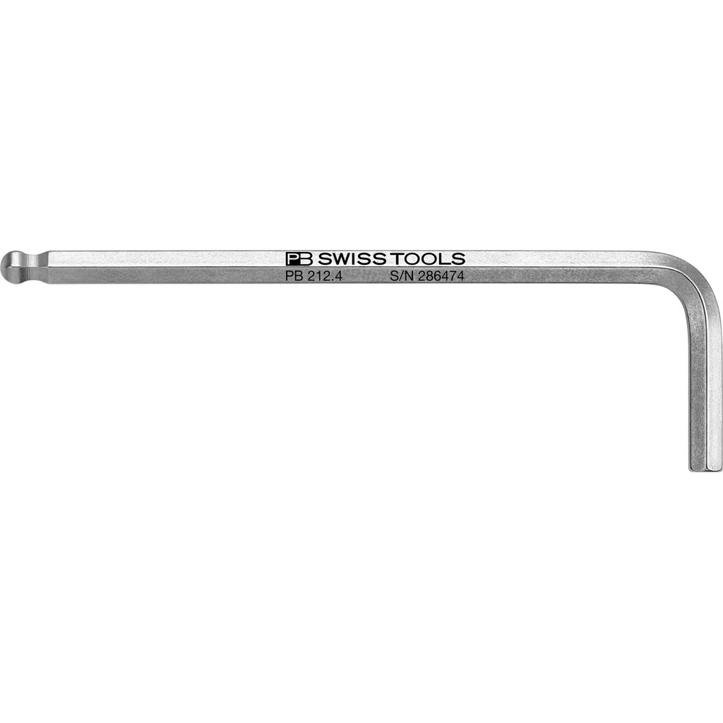 PB Swiss Tools 212.4 Winkelschlssel, Inbus mit Kugelkopf 4 mm