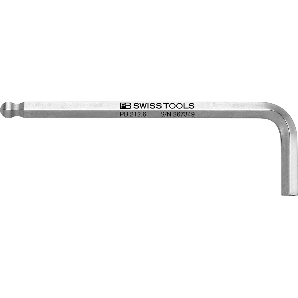 PB Swiss Tools 212.6 Winkelschlssel, Inbus mit Kugelkopf 6 mm