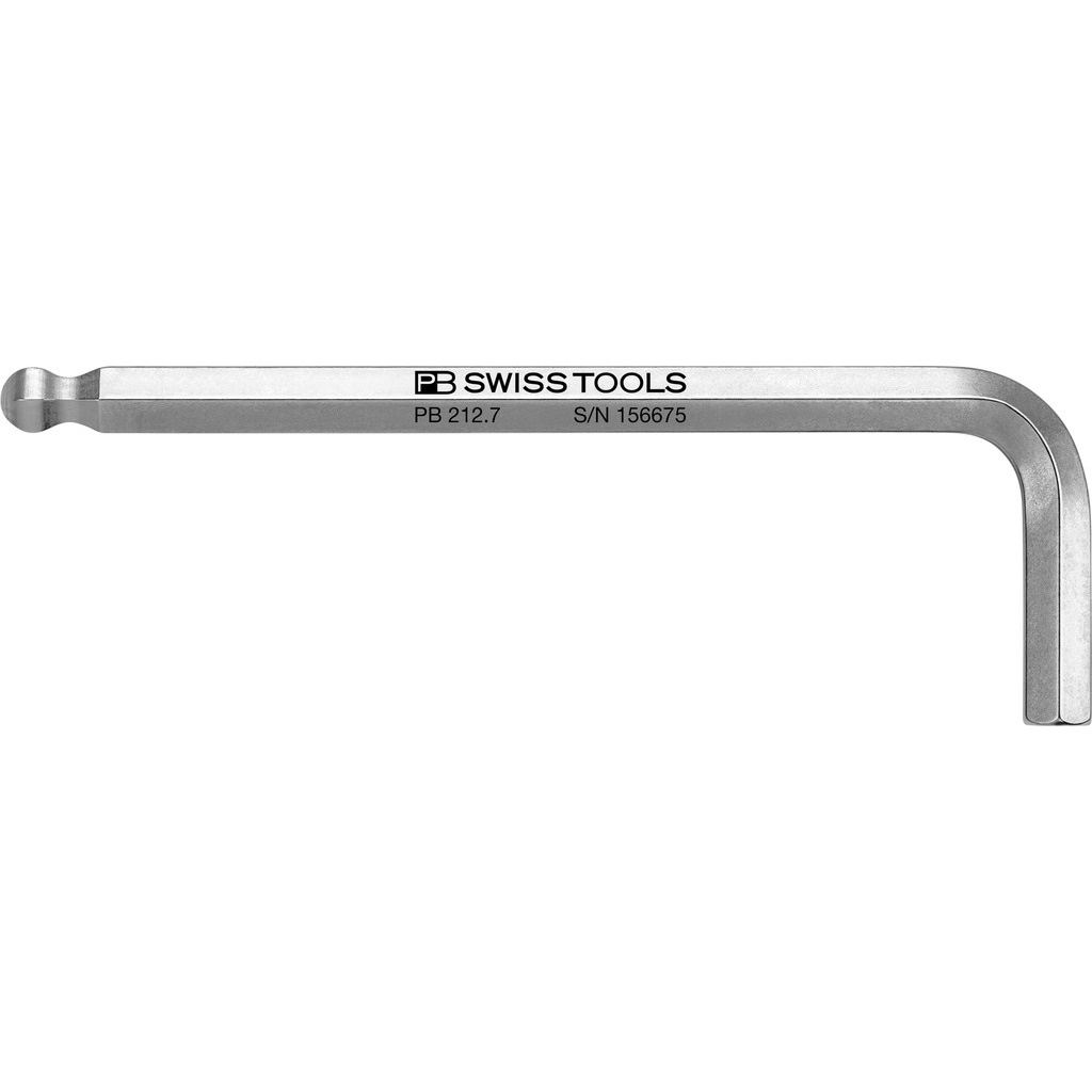 PB Swiss Tools 212.7 Winkelschlssel, Inbus mit Kugelkopf 7 mm