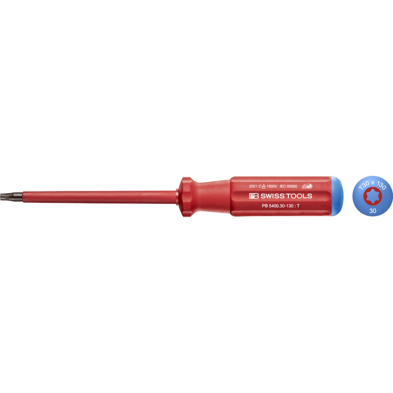 PB Swiss Tools 5400.30-130 Classic VDE Schraubendreher Torx gre T30