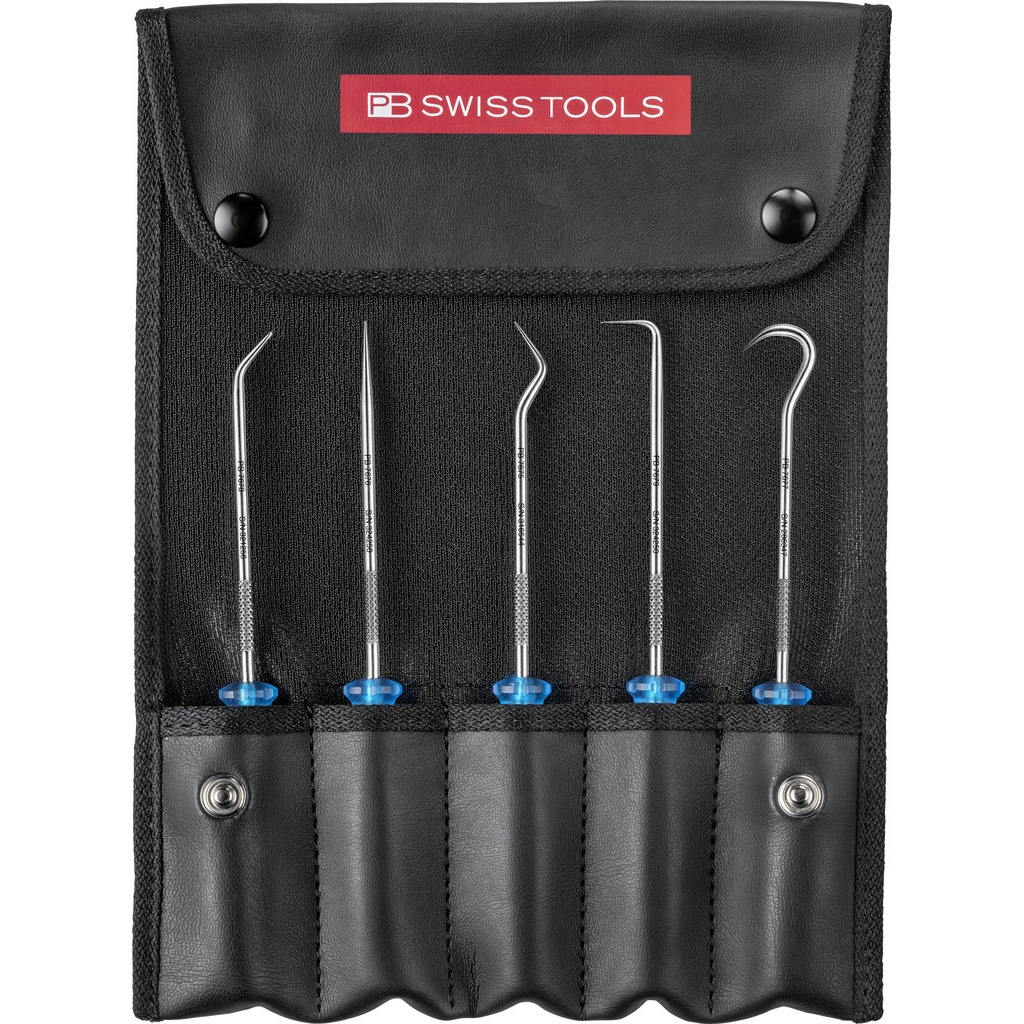 PB Swiss Tools 7685.Set Picktools-Satz, 5-teilig in Tasche