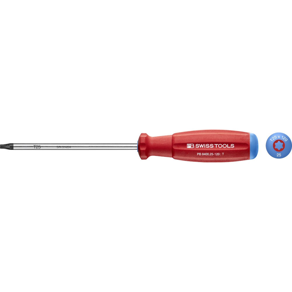 PB Swiss Tools 8400.25-120 SwissGrip Schraubendreher Torx gre T25