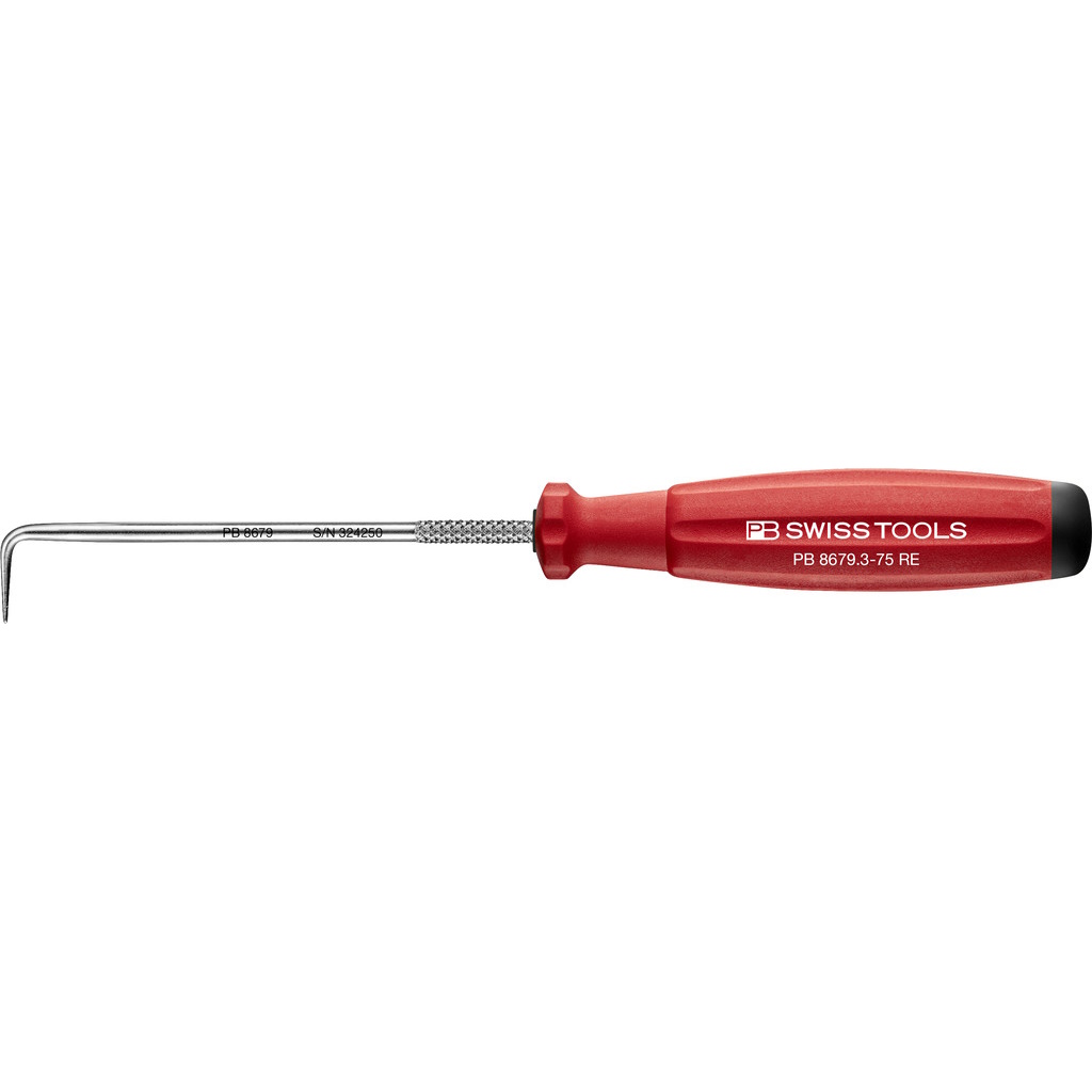 PB Swiss Tools 8679.3-75 RE Picktool SwissGrip 90 gebogen