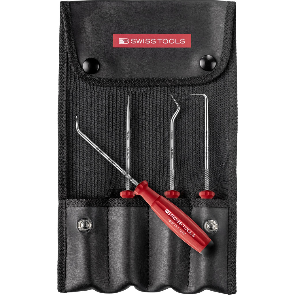 PB Swiss Tools 8681.Set Picktools-Satz SwissGrip, 4-teilig in Tasche