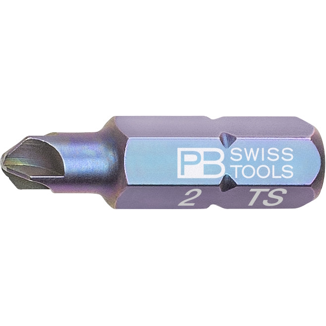 PB Swiss Tools C6.187/2 PrecisionBit Torq-Set, 25 mm lang, gre #2