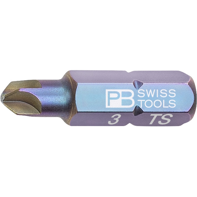 PB Swiss Tools C6.187/3 PrecisionBit Torq-Set, 25 mm lang, gre #3