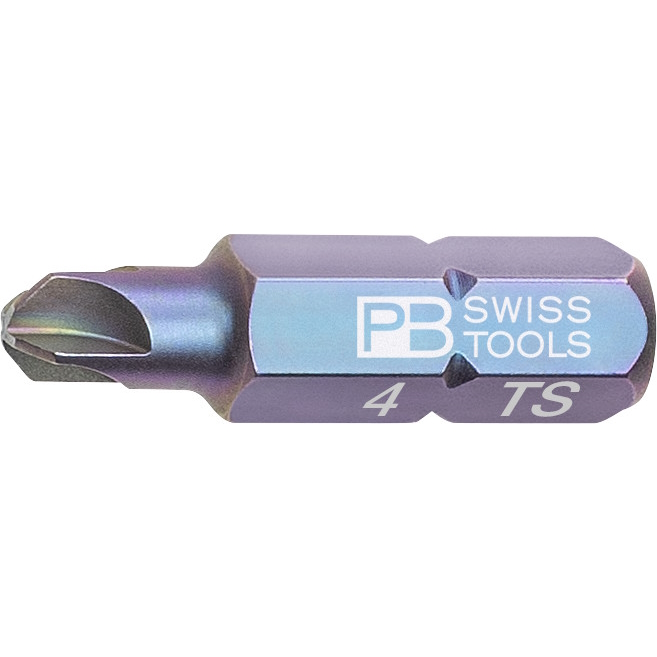 PB Swiss Tools C6.187/4 PrecisionBit Torq-Set, 25 mm lang, gre #4