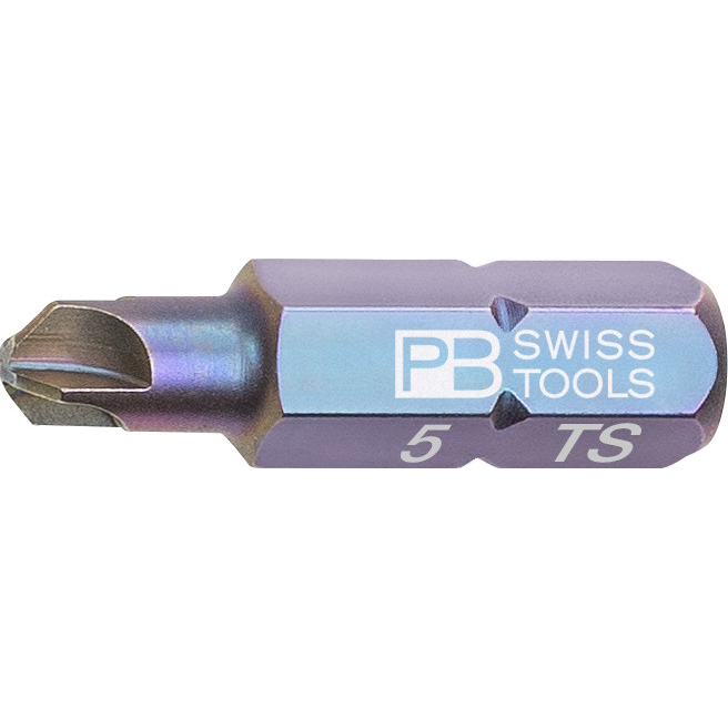 PB Swiss Tools C6.187/5 PrecisionBit Torq-Set, 25 mm lang, gre #5