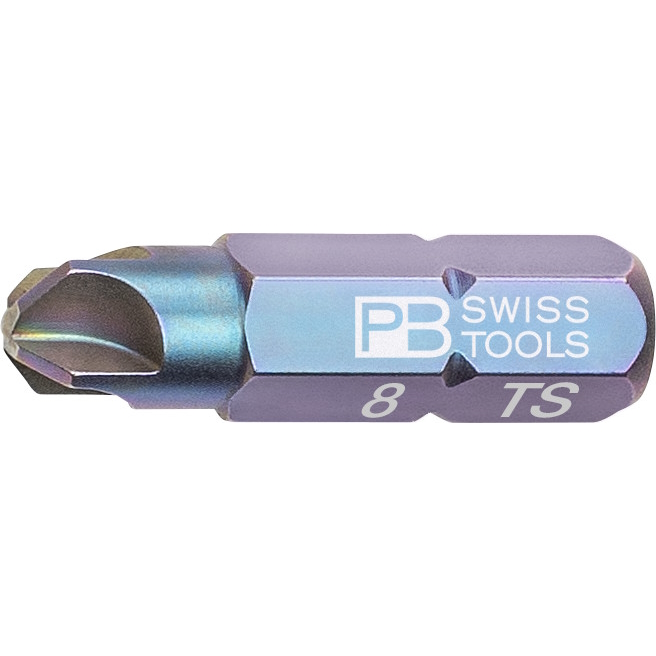 PB Swiss Tools C6.187/8 PrecisionBit Torq-Set, 25 mm lang, gre #8