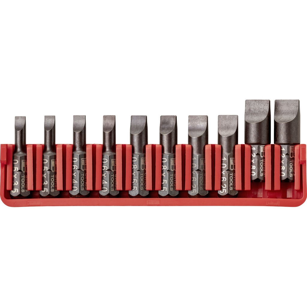 PB Swiss Tools C6.707 CN 10 PrecisionBits C6, in BitBlock, Schlitz