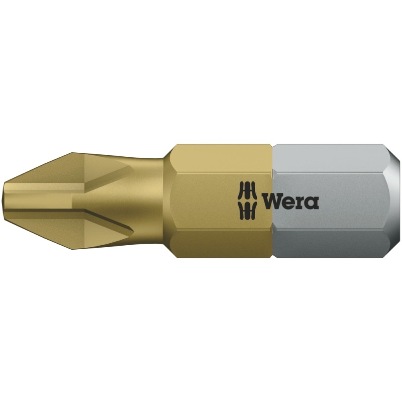 Wera 851/1 TiN PH 2x25 Bit Reihe 1 Phillips TiN PH2 x 25 mm