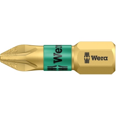 Wera 855/1 BDC PZ 1x25 Bit Reihe 1 Pozidriv BiTorsion Diamond PZ1 x 25mm