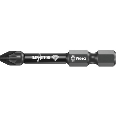 Wera 855/4 IMP DC PZ 3x50 Bit series 4 Pozidriv Impaktor Diamond PZ3 x 50 mm