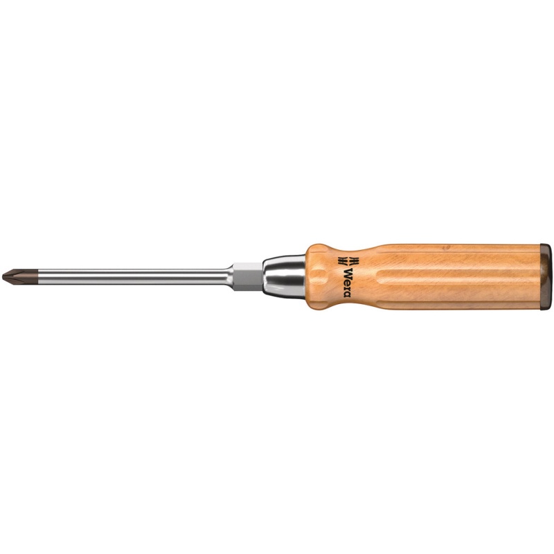 Wera 935 PH 4x200 Screwdriver with wooden handle for Phillips screws PH4